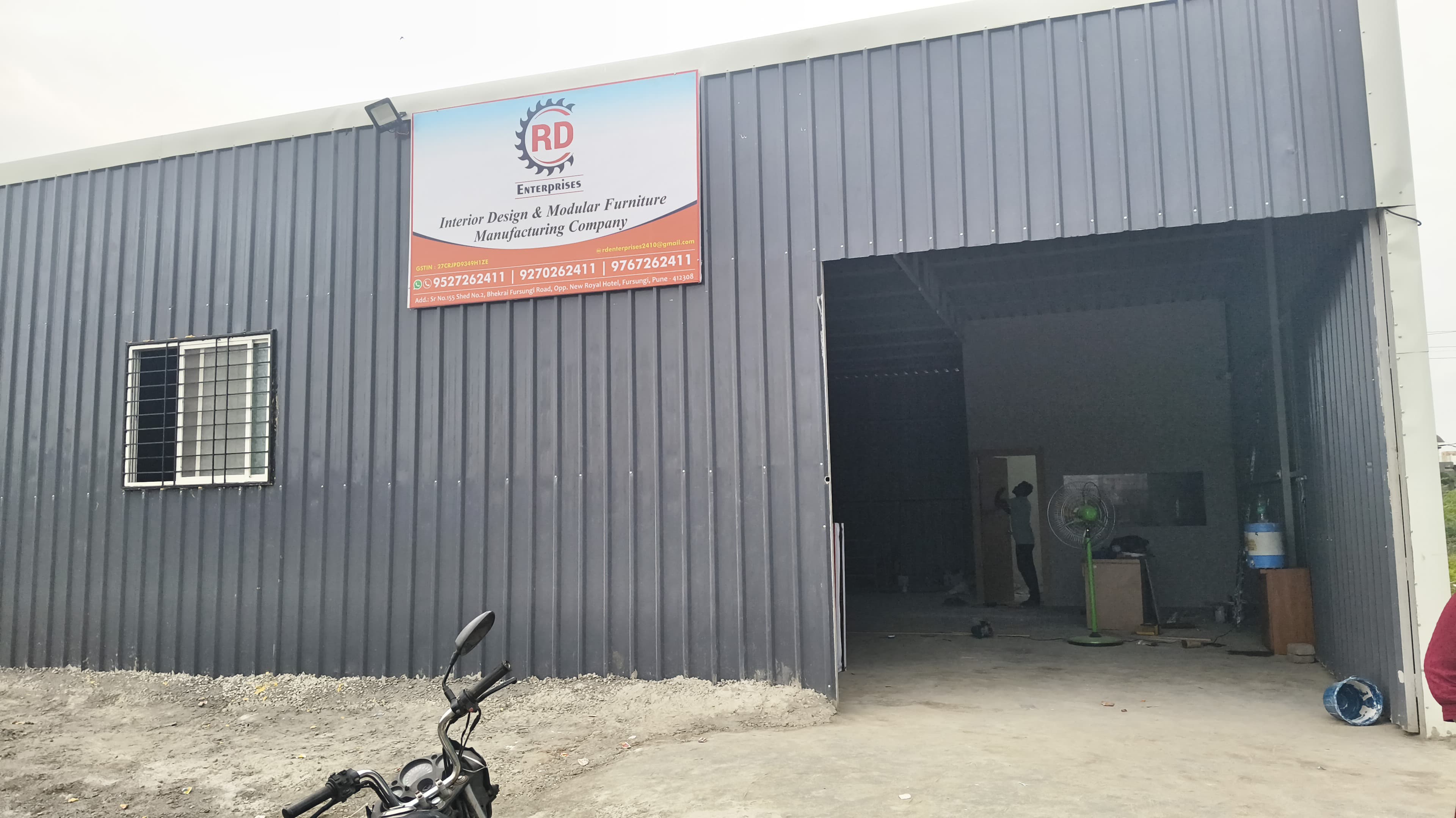 RD Enterprises manufacturing shed in Fursungi, Pune